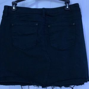 Ripped Celebrity Pink Skirt with Pockets